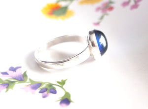 Medium Adjustable Sterling Silver Mood Ring