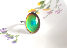 Adjustable Sterling Silver Mood Ring