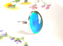 Adjustable Sterling Silver Mood Ring