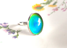 Adjustable Sterling Silver Mood Ring