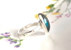 Adjustable Sterling Silver Mood Ring