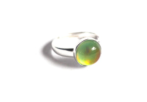 Medium Adjustable Sterling Silver Mood Ring