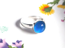 Medium Adjustable Sterling Silver Mood Ring