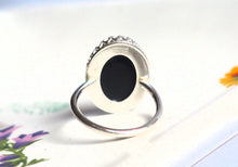 Crown Mood Ring in Sterling Silver with Color Changing Stone