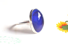 Mood Ring in Sterling Silver with Color Changing Stone