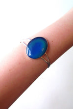 Extra Large Mood Cuff Adjustable Bracelet in Sterling Silver