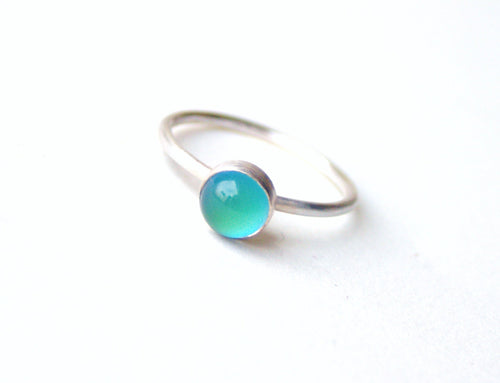 Sterling Silver Small Mood Ring
