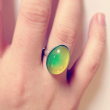 Adjustable Sterling Silver Mood Ring