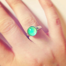 Medium Adjustable Sterling Silver Mood Ring