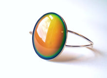 Extra Large Mood Cuff Adjustable Bracelet in Sterling Silver